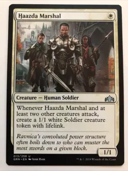MTG Guilds of Ravnica Haazda Marshal 013/259 NM - Image 1