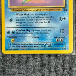 Vintage Pokemon Fossil Lapras Non-holo 25/62 Rare NM - Image 4