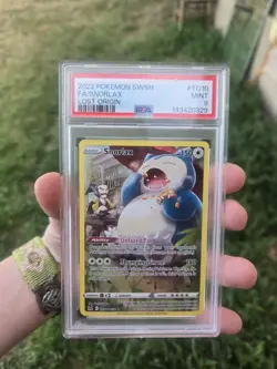 Pokemon TCG Snorlax #TG10/TG30 Swsh11: Lost Origin PSA 9 Mint - Image 1