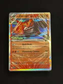 Pokemon N's Darmanitan 181 Black Star Promo Journey Together Stamped Sealed Deck - Image 1