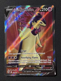 2022 Pokemon SWSH Astral Radiance 169/189 Hisuian Typhlosion V - Image 1