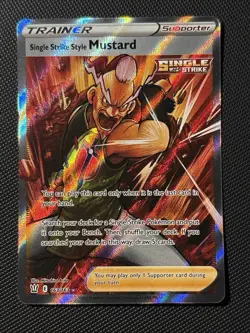 2021 Pokemon SWSH Battle Styles 163/163 Single Strike Style Mustard - Image 1