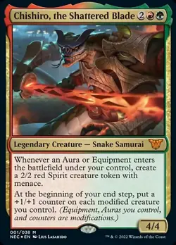 MTG Commander Kamigawa Neon Dynasty M Chishiro the Shattered Blade #001 - Image 1