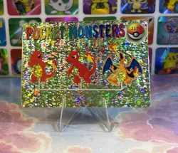 Pokemon HOLO Vintage Pocket Monsters Prism Sticker 1998 Rare Nintendo Charizard - Image 2