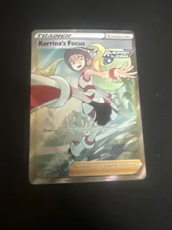 Pokemon TCG Korrina's Focus 160/163 Holo Full Art Ultra Rare Battle Styles - Image 1