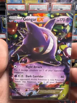 2014 Pokemon Gengar EX 34/119 XY - Phantom Forces Holo NM - Image 1