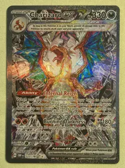 Pokemon Charizard EX Full Art Special Illustration Rare Holo Obsidian Flames 22… - Image 1