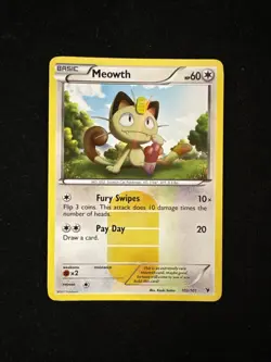 Pokemon - Black White Noble Victories 2011 - Meowth 102/101 Holo - Lp - Image 1