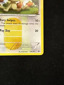 Pokemon - Black White Noble Victories 2011 - Meowth 102/101 Holo - Lp - Image 4