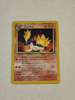VTG Pokemon TCG Quilava 46/111 Neo Genesis Non Holo Unlimited 2000 LP - Image 3