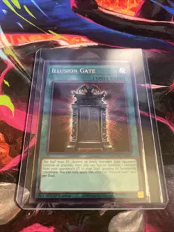 Yu-Gi-Oh! TCG Illusion Gate MZMU-EN023 1st Edition Secret Rare Near Mint - Image 1