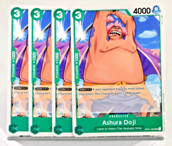 OP01-032 Ashura Doji (UC) Romance Dawn One Piece CCG x4 Playset - Image 1