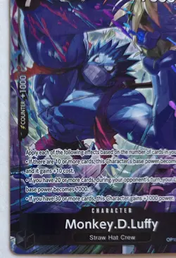 One Piece OPTCG English Monkey D. Luffy OP15-092 R* Parallel - Please Read! - Image 4