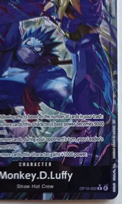 One Piece OPTCG English Monkey D. Luffy OP15-092 R* Parallel - Please Read! - Image 5