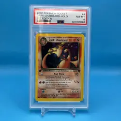 PSA 8 Dark Charizard 1st Edition Team Rocket 2000 Pokemon Card 4/82 Vintage - Image 1