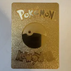 Pokemon Pikachu Mega Altaria Tag Cosplay Poncho Gold Foil Fan Art Collector Card - Image 2