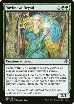 MTG Time Spiral Remastered U Yavimaya Dryad #247 PLAYSET 4x x4 - Image 1