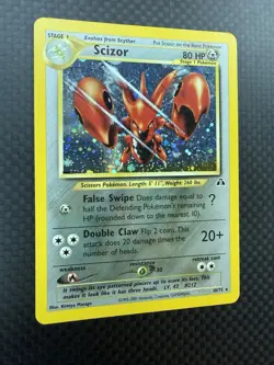 Scizor 10/75 Neo Discovery 2001 Holo Rare WOTC Pokemon Card TCG - LP - Image 3
