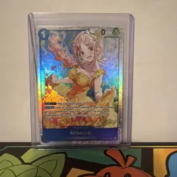 Rebecca OP15-053 SR Adventure on KAMI’s Island ENGLISH ONE PIECE Card NM - Image 1