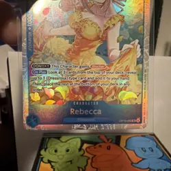 Rebecca OP15-053 SR Adventure on KAMI’s Island ENGLISH ONE PIECE Card NM - Image 4