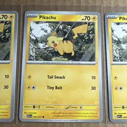 Pokemon Pikachu Base Ascended Heros 055/217 - Lot of 3 Cards - Image 3