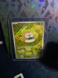 Pokemon TCG Rowlet 090/088 Illustration Rare Card Perfect Order - Image 1