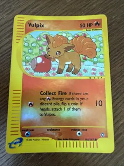 Vulpix 116/147 Aquapolis Pokemon TCG Card VTG - Image 1