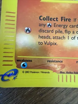 Vulpix 116/147 Aquapolis Pokemon TCG Card VTG - Image 2