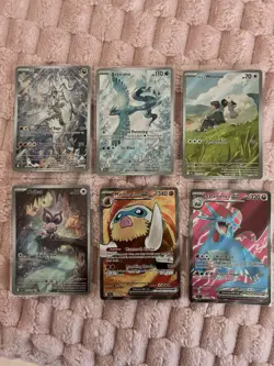 Pokemon TCG Foil Card Lot - Reshiram, Wooloo, Noibat, Mamoswine GX, 6 Cards - Image 1