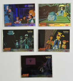 Lot of 5 Pokemon Cards Topps Holo Foil MEWTWO STRIKES BACK Movie Scene LP-NM - Image 1