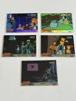 Lot of 5 Pokemon Cards Topps Holo Foil MEWTWO STRIKES BACK Movie Scene LP-NM - Image 2