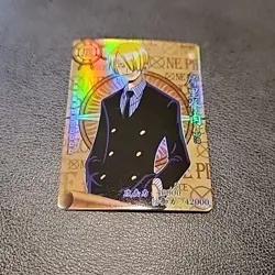 🔥SANJI Rare Gold One Piece Anime TCG CCG Anime Card HZ01033🔥 - Image 2
