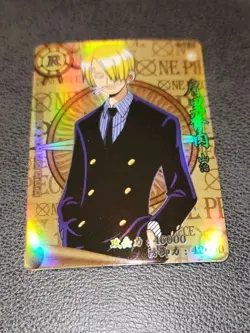 🔥SANJI Rare Gold One Piece Anime TCG CCG Anime Card HZ01033🔥 - Image 4