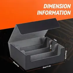 1800+ Card Deck Case for Trading Cards, Magnetic Card Storage Box Pokemon UK - Image 2