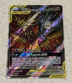 Pokemon TCG Moltres Zapdos Articuno GX TAG TEAM SM210 Promo Card Sun & Moon 2019 - Image 1