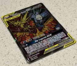 Pokemon TCG Moltres Zapdos Articuno GX TAG TEAM SM210 Promo Card Sun & Moon 2019 - Image 2