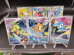 Pokemon 2026 First Partner Illustration Collection Series 1 Promo Set (9 Cards) - Image 3