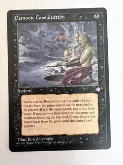 MTG Ice Age Black Card Lot: Dark Ritual, Demonic Consultation, Spoils of Evil - Image 5