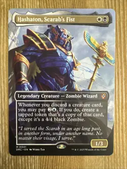 Hashaton, Scarab's Fist - Borderless - DFC - MTG - NM - EN - 0001 - Image 1