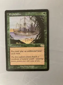 Exploration Urza's Saga Regular Moderately Played MTG - Image 1