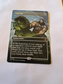 Land Tax – Extended Art – NM/M – Wilds of Eldraine – MtG - Image 1