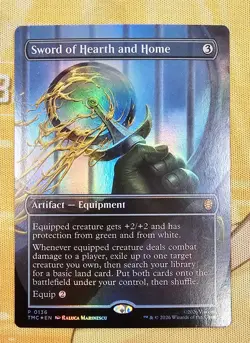 Sword Of Hearth And Home - P 0136 - TMNT Pizza Box Extended Alt Art Foil MTG - Image 1