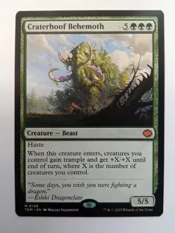 Craterhoof Behemoth 138 Tarkir: Dragonstorm MTG - Image 1