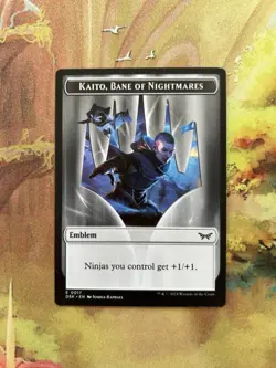 Kaito, Bane of Nightmares Emblem (0017) - Duskmourn: House of Horror NM - Image 1