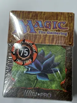 ULTRA PRO 1997 BLACK LOTUS DECK BOX W/75 SLEEVES FACTORY SEALED - Image 1