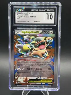 Pokemon TCG Mega Evolution Kangaskhan Ex 104/132 CGC Gem Mint 10 - Image 1