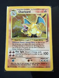 🔥🔥Pokemon Charizard 120 Base Set 2 Holo Rare Card 4/130 GREAT CONDITION 🔥🔥 - Image 1