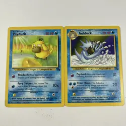 Pokemon TCG Psyduck Golduck 2-Card Evolution Fossil Set Lot B - Image 1