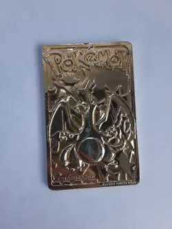 Vintage Pokemon Limited Edition 1999 Charizard 23K Gold Plated Trading Card BK - Image 1
