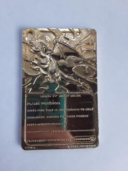 Vintage Pokemon Limited Edition 1999 Charizard 23K Gold Plated Trading Card BK - Image 2